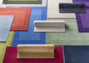 Macedon Blue Bordered Wool Rug Macedon Blue Bordered Wool Rug