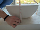 Natural Stone Classic Limestone Round Edge Vessel Sink (D)16" (H)6" Natural Stone Classic Limestone Round Edge Vessel Sink (D)16" (H)6"
