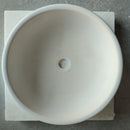 Natural Stone Classic Limestone Round Edge Vessel Sink (D)16" (H)6" Natural Stone Classic Limestone Round Edge Vessel Sink (D)16" (H)6"