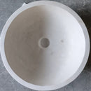 Natural Stone Classic Limestone Vessel Sink (D)15" (H)6" Natural Stone Classic Limestone Vessel Sink (D)15" (H)6"