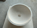 Natural Stone Classic Limestone Vessel Sink (D)15" (H)6" Natural Stone Classic Limestone Vessel Sink (D)15" (H)6"