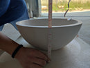 Natural Stone Classic Limestone Vessel Sink (D)15" (H)6" Natural Stone Classic Limestone Vessel Sink (D)15" (H)6"