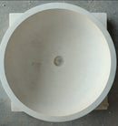 Natural Stone Round Classic Limestone Vessel Sink (D)17" (H)8" Natural Stone Round Classic Limestone Vessel Sink (D)17" (H)8"