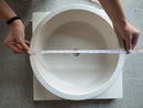 Natural Stone Limestone Tapered Sink Honed-Matte  (D)16" (H)6" Natural Stone Limestone Tapered Sink Honed-Matte  (D)16" (H)6"