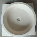 Natural Stone Limestone Tapered Sink Honed-Matte  (D)16" (H)6" Natural Stone Limestone Tapered Sink Honed-Matte  (D)16" (H)6"