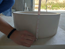 Natural Stone Limestone Tapered Sink Honed-Matte  (D)16" (H)6" Natural Stone Limestone Tapered Sink Honed-Matte  (D)16" (H)6"