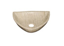 Natural Stone Light Travertine Vein-cut Special Design Vessel Sink Polished (W)16" (L)16" (H)6" Natural Stone Light Travertine Vein-cut Special Design Vessel Sink Polished (W)16" (L)16" (H)6"