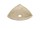 Natural Stone Light Travertine Vein-cut Special Design Vessel Sink Polished (W)16" (L)16" (H)6" Natural Stone Light Travertine Vein-cut Special Design Vessel Sink Polished (W)16" (L)16" (H)6"
