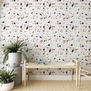 Modern Terrazzo Wallpaper - Chic Speckled Stone Pattern Modern Terrazzo Wallpaper - Chic Speckled Stone Pattern