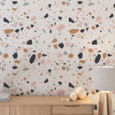 Modern Terrazzo Wallpaper - Chic Speckled Stone Pattern Modern Terrazzo Wallpaper - Chic Speckled Stone Pattern