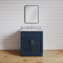 24 Inch Navy Blue Shaker Single Sink Bathroom Vanity 24 Inch Navy Blue Shaker Single Sink Bathroom Vanity