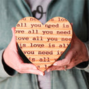 All You Need Is Love Pallet Wood Hearts All You Need Is Love Pallet Wood Hearts