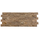 Noce Ledger 3D Panel 6"x24" Split-face Natural Travertine Wall Tile Noce Ledger 3D Panel 6"x24" Split-face Natural Travertine Wall Tile