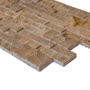 Noce Ledger 3D Panel 6"x24" Split-face Natural Travertine Wall Tile Noce Ledger 3D Panel 6"x24" Split-face Natural Travertine Wall Tile