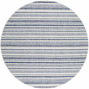 Olin White&Blue Striped Nordic Rug Olin White&Blue Striped Nordic Rug