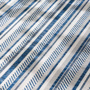 Olin White&Blue Striped Nordic Rug Olin White&Blue Striped Nordic Rug