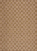 Kuval Checkered Brown Rug Kuval Checkered Brown Rug