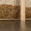 Kuval Checkered Brown Rug Kuval Checkered Brown Rug