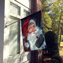 A Little Bird Told Me Santa Claus Flag Canvas House Size PJC1001CHF A Little Bird Told Me Santa Claus Flag Canvas House Size PJC1001CHF
