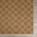 Kuval Checkered Brown Rug Kuval Checkered Brown Rug