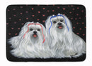 Maltese Sweethearts Machine Washable Memory Foam Mat PPP3263RUG Maltese Sweethearts Machine Washable Memory Foam Mat PPP3263RUG