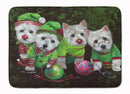 Westie Christmas Santa's Assistants Machine Washable Memory Foam Mat PPP3285RUG Westie Christmas Santa's Assistants Machine Washable Memory Foam Mat PPP3285RUG