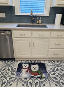 Westie Christmas Self Portrait Machine Washable Memory Foam Mat PPP3286RUG Westie Christmas Self Portrait Machine Washable Memory Foam Mat PPP3286RUG