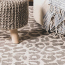 Beige Liversedge Leopard Print Area Rug Beige Liversedge Leopard Print Area Rug