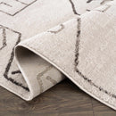 Azzan Cream & Charcoal Area Rug - Clearance Azzan Cream & Charcoal Area Rug - Clearance