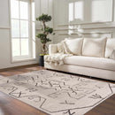 Azzan Cream & Charcoal Area Rug - Clearance Azzan Cream & Charcoal Area Rug - Clearance