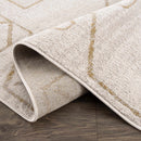 Azzan Cream & Gold Area Rug - Clearance Azzan Cream & Gold Area Rug - Clearance