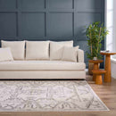 Divya Cream & Charcoal Area Rug - Clearance Divya Cream & Charcoal Area Rug - Clearance
