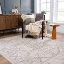 Divya Cream & Silver Blue Area Rug - Clearance Divya Cream & Silver Blue Area Rug - Clearance
