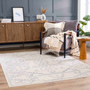Divya Cream & Silver Blue Area Rug - Clearance Divya Cream & Silver Blue Area Rug - Clearance