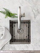 Zeek 15 x 17 Inch Undermount / Drop-In Workstation Sink for RV or Wet Bar 16G Stainless Steel ZH-1517 Zeek 15 x 17 Inch Undermount / Drop-In Workstation Sink for RV or Wet Bar 16G Stainless Steel ZH-1517