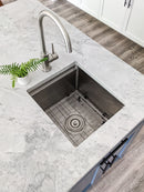 Zeek 15 x 17 Inch Undermount / Drop-In Workstation Sink for RV or Wet Bar 16G Stainless Steel ZH-1517 Zeek 15 x 17 Inch Undermount / Drop-In Workstation Sink for RV or Wet Bar 16G Stainless Steel ZH-1517