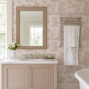 Pale Pink Safari Toile Wallpaper Pale Pink Safari Toile Wallpaper