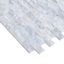 Palia White Dolomite 2"x4" Brick Split Face on 12" x 12" Mesh Mosaic Tile Palia White Dolomite 2"x4" Brick Split Face on 12" x 12" Mesh Mosaic Tile