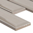 MSI Portico Pearl Beveled Polished Ceramic Mosaic Wall Tile 2"x6" MSI Portico Pearl Beveled Polished Ceramic Mosaic Wall Tile 2"x6"