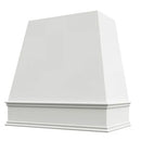 Primed Wood Range Hood With Tapered Front and Decorative Trim - 30", 36", 42", 48", 54" and 60" Widths Available Primed Wood Range Hood With Tapered Front and Decorative Trim - 30", 36", 42", 48", 54" and 60" Widths Available