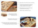 Rustic Puzzle Coffee Table with removable glass top - includes 2 hidden drawers - 24x36" Rustic Puzzle Coffee Table with removable glass top - includes 2 hidden drawers - 24x36"