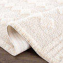 Hija Cream High-Low Area Rug Hija Cream High-Low Area Rug