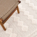 Hija Cream High-Low Area Rug Hija Cream High-Low Area Rug
