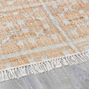 Rice Handcrafted Fringed Jute Carpet Rice Handcrafted Fringed Jute Carpet