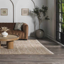 Rice Handcrafted Fringed Jute Carpet Rice Handcrafted Fringed Jute Carpet