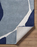 Robbins Modern Blue Wool Rug Robbins Modern Blue Wool Rug