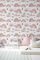 Pastel Rainbow Wallpaper Peel and Stick Pastel Rainbow Wallpaper Peel and Stick