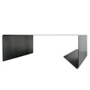 Rectangular Metal Coffee Table with storage Heavy Duty Raw Steel (D)24" (W)36" (H)12" angle view Rectangular Metal Coffee Table with storage Heavy Duty Raw Steel (D)24" (W)36" (H)12" angle view