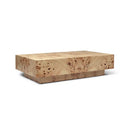 Root Veneer Polished Natural Wood Coffee Table - (W)47" (L)29.5" (H)12" Root Veneer Polished Natural Wood Coffee Table - (W)47" (L)29.5" (H)12"