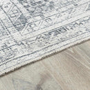 Barny Gray Blue Washable Rug Barny Gray Blue Washable Rug